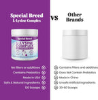 Detailed label of Special Breed L-Lysine complex for pets