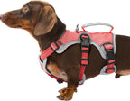 Huntboo escape proof dog harness with quick release buckles open view