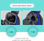 Pucewmy pet carrier with safety buckle and zipper pocket