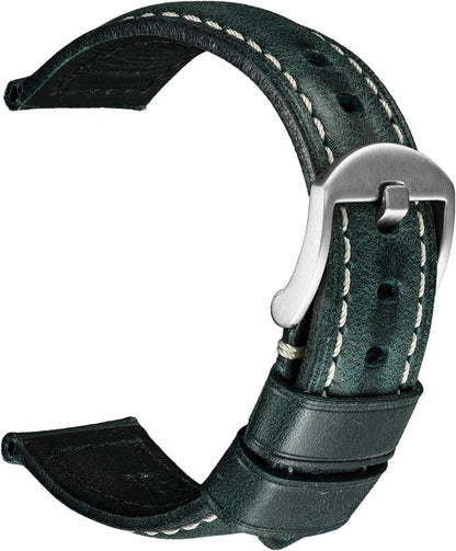 REZERO Watch Band, Vintage Oil Wax Leather Watch Straps 18mm 19mm 20mm 21mm 22mm 23mm 24mm 26mm Watch Belt for Men Women - Image 9