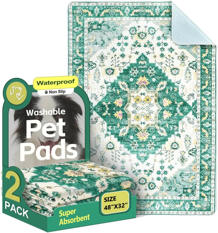 Washable Pee Pads for Dogs, 2 Pack Reusable Puppy Training Pads 40"x26" Super Absorbent Waterproof Dog Training Pads, Non-Slip Potty Pads, Whelping Pads Litter Mat - Image 13