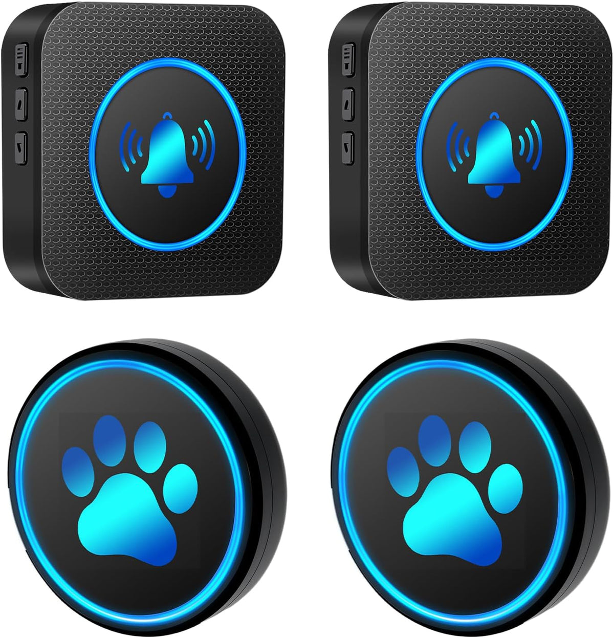 Dog Door Bell for Potty Training, Smart Wireless Doggie Doorbell to Go Outside, 1000 Feet Long Range with IP65 Waterproof Super-Light Touch Button, 60 Melodies & Adjustable Volume (2 Button) - Image 10