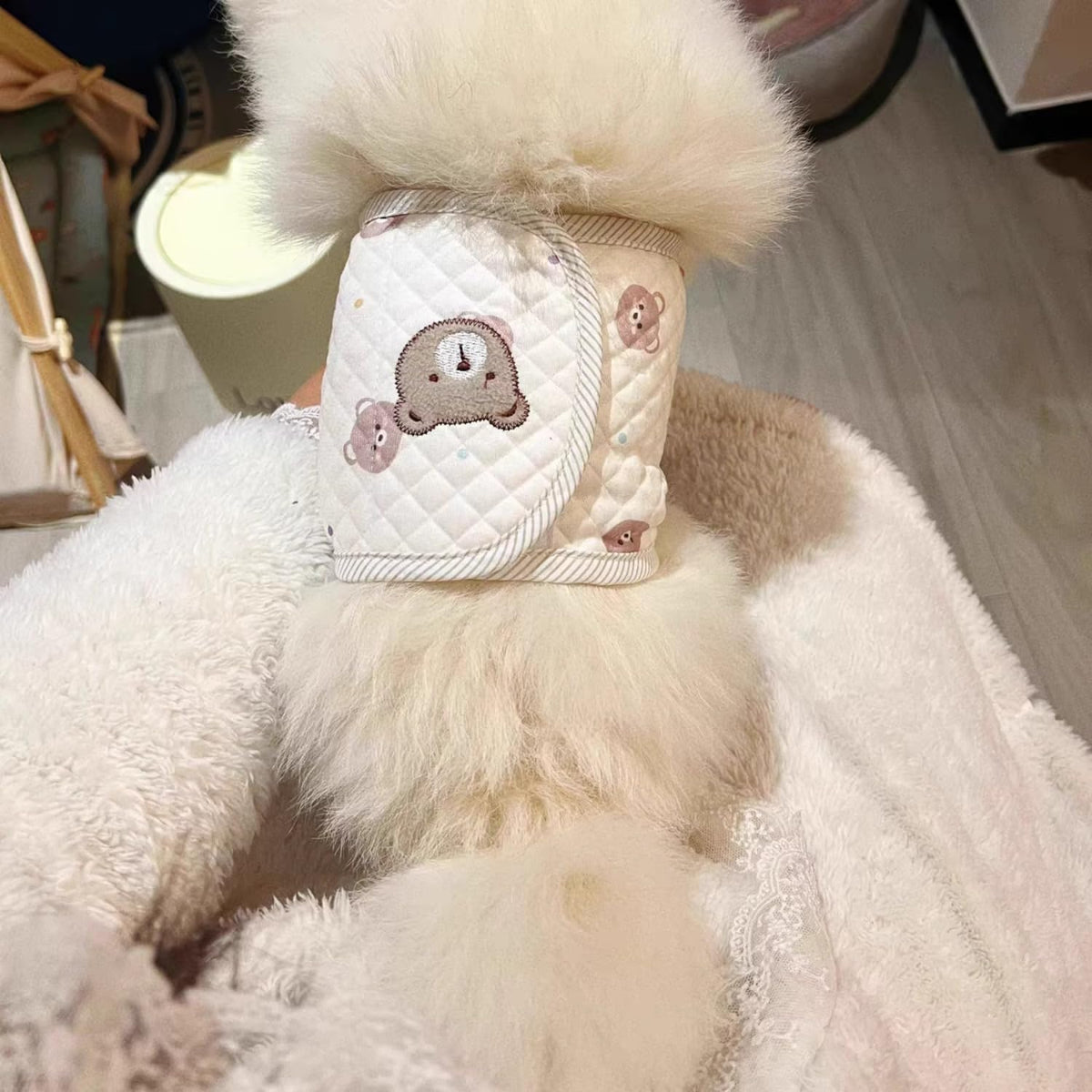 Washable reusable male dog diaper wrap for incontinence control