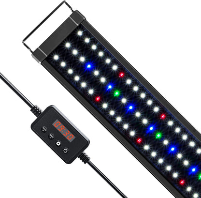 Packaging and included accessories for Nicrew 15 watt aquarium light