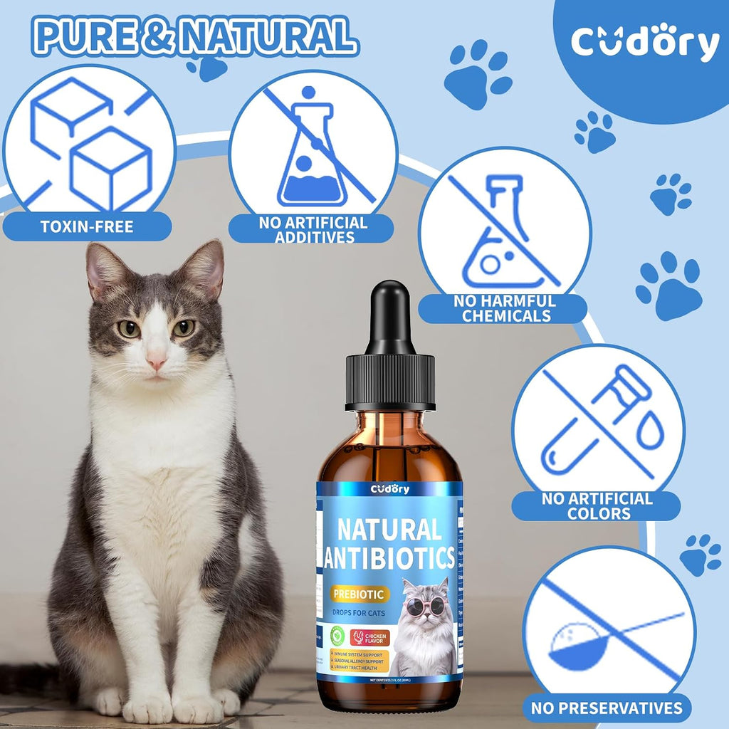 Palatable chicken flavored urinary tract support liquid formula for cats of all ages.
