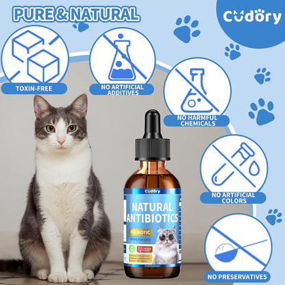 Palatable chicken flavored urinary tract support liquid formula for cats of all ages.