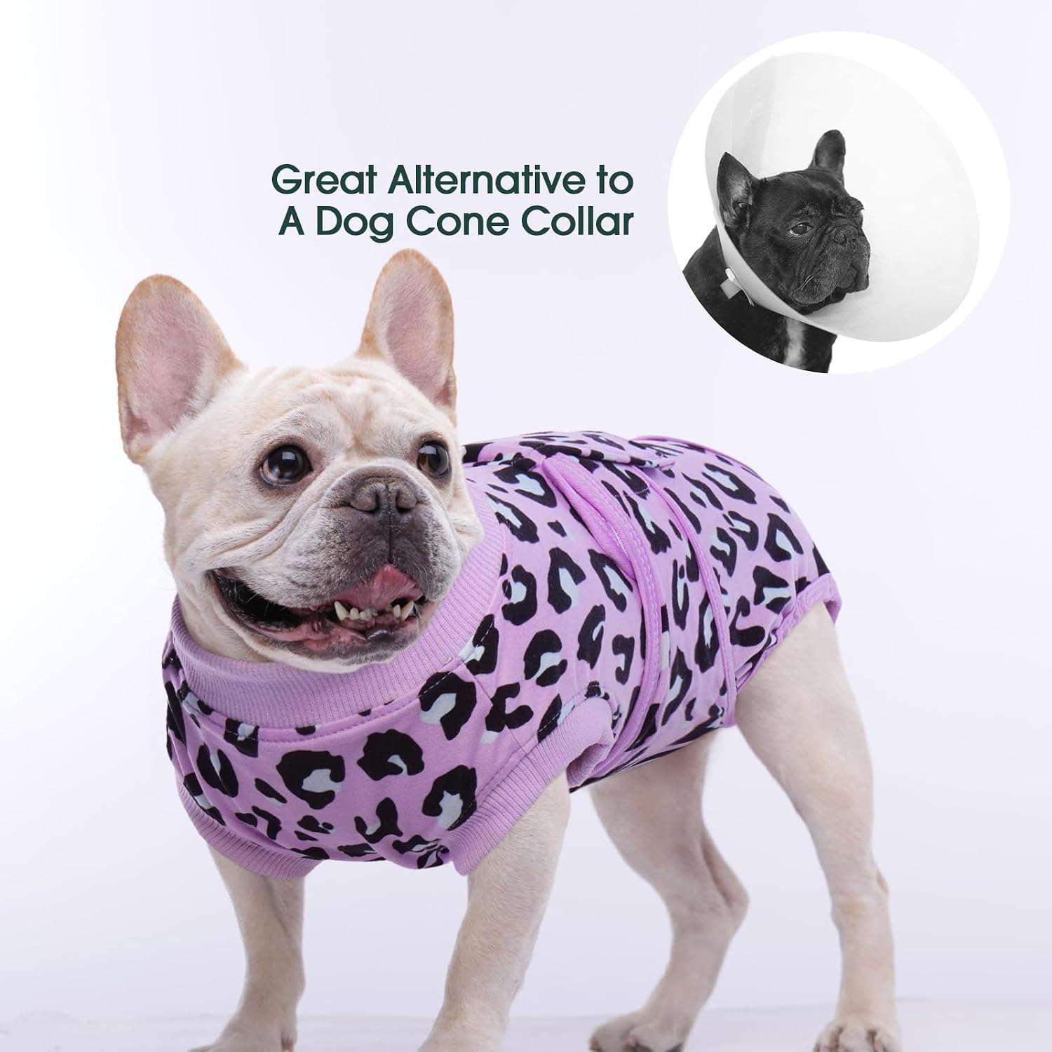 Kuoser premium cotton dog onesie protective bodysuit for abdominal wounds