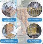 Automatic bird water dispenser bottle for cage accessories