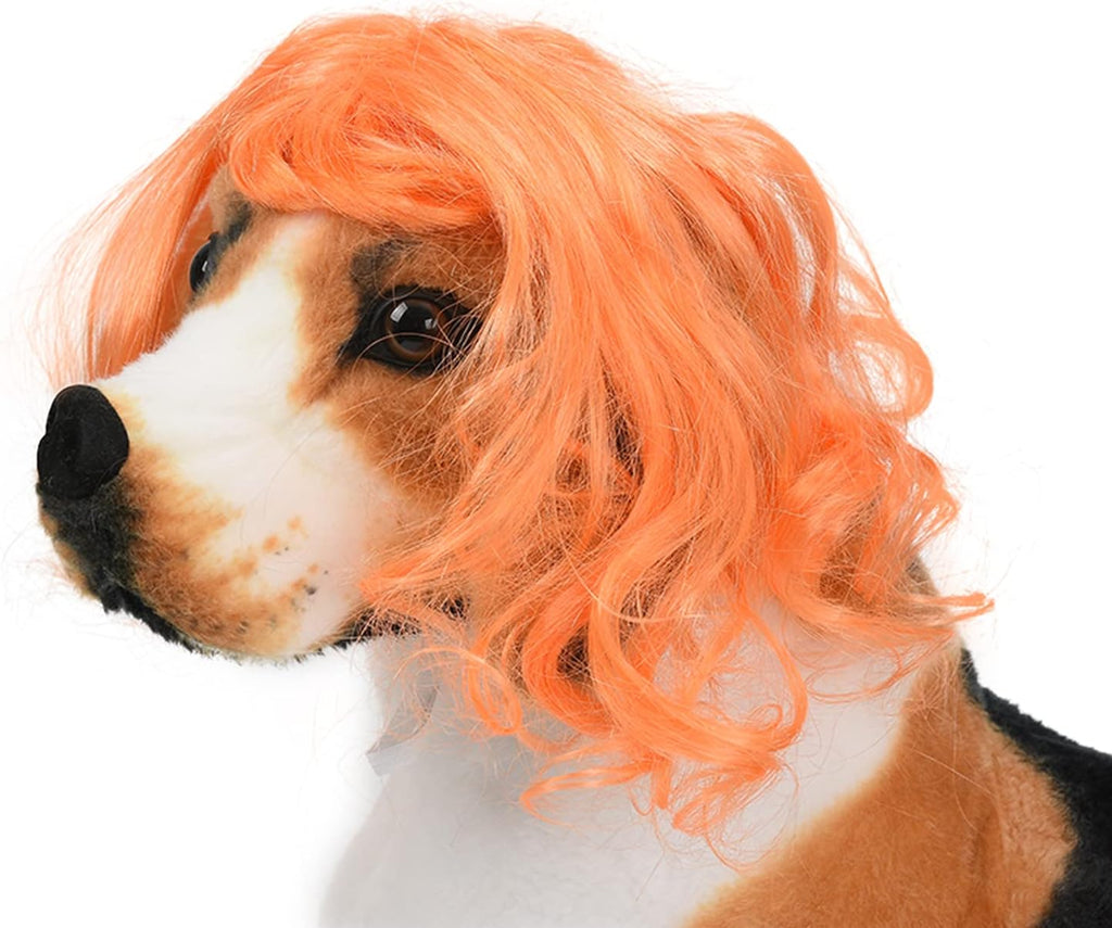 Funny Dog Cat Cosplay Wig,Pet Wigs for Halloween, Christmas, Parties, Festivals, Dog Wigs for Small Medium and Large Dogs Black Brown Straight - Image 11