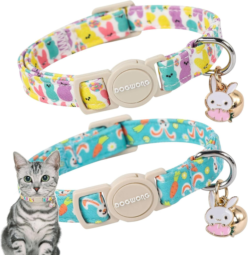Cat Collar,2 Pack White Hemp Cat Collars Breakaway with Bell, DOGWONG Safety Buckle Wedding Cat Collar for Girl Boy Cats and Small DogsAdjustable 7-12 Inch,Pet Supplies Accessories - Image 15