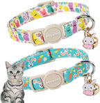 Cat Collar,2 Pack White Hemp Cat Collars Breakaway with Bell, DOGWONG Safety Buckle Wedding Cat Collar for Girl Boy Cats and Small DogsAdjustable 7-12 Inch,Pet Supplies Accessories - Image 15