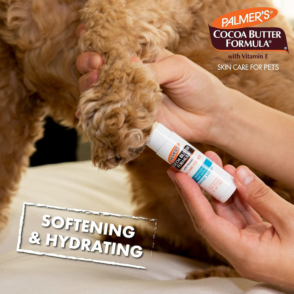 Palmer's for Pets Cocoa Butter Paw Pad and Nose Balm Swivel Stick, Fragrance Free - Moisturizing Dog Balm with Vitamin E, Peppermint Oil, Shea Butter, Rough or Dry Pads, 0.5 oz - Image 5