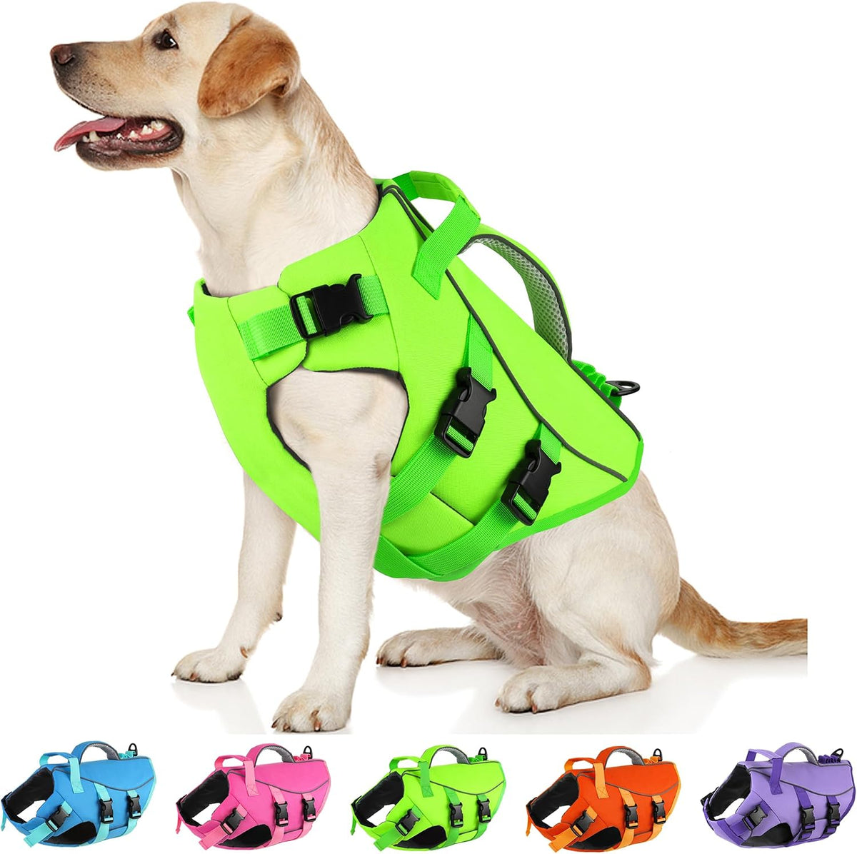 Dogcheer Dog Life Jacket with Double Rescue Handle, Reflective Dog Life Vest for Swimming Boating, Adjustable Pet Swim Vest Dog Flotation Device DFD for Small Medium Large Dogs - Pink S - Image 11