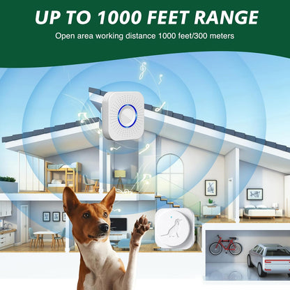 Package contents of Yoiilifee dog potty training doorbell