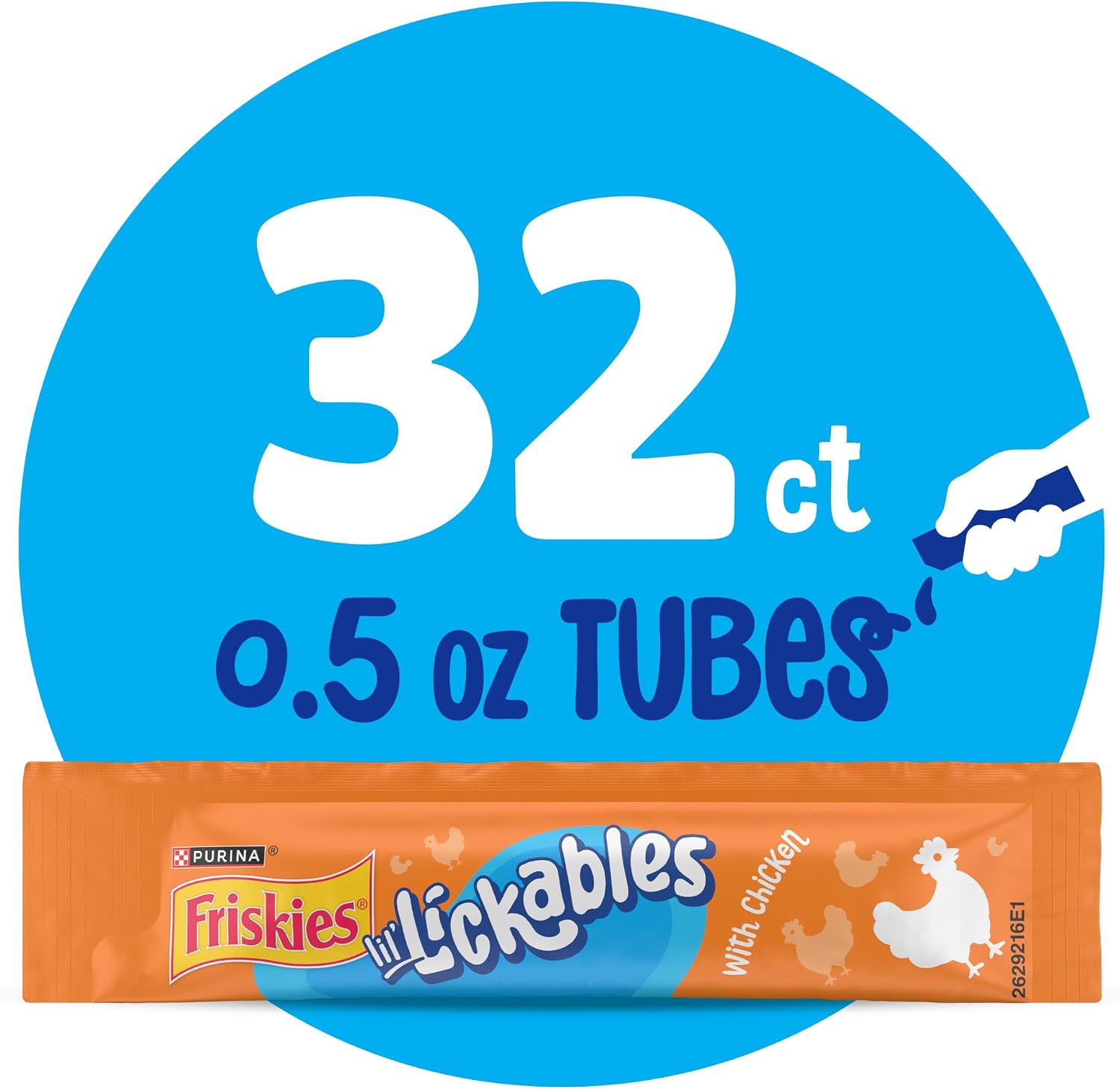 Purina Friskies Lil' Lickables with Chicken Lickable Cat Treats - 16 oz (Pack of 32) - Image 10