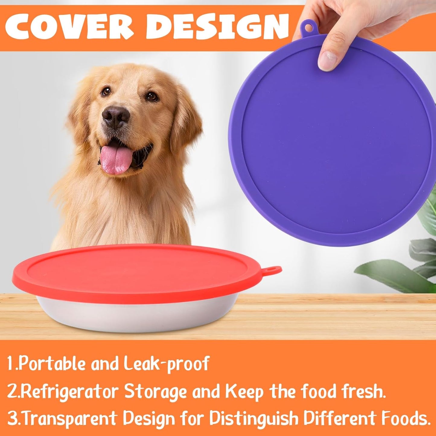 Patelai dishwasher safe stainless steel pet feeding set with lids