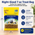 Birds LOVE bird treat back label and instructions