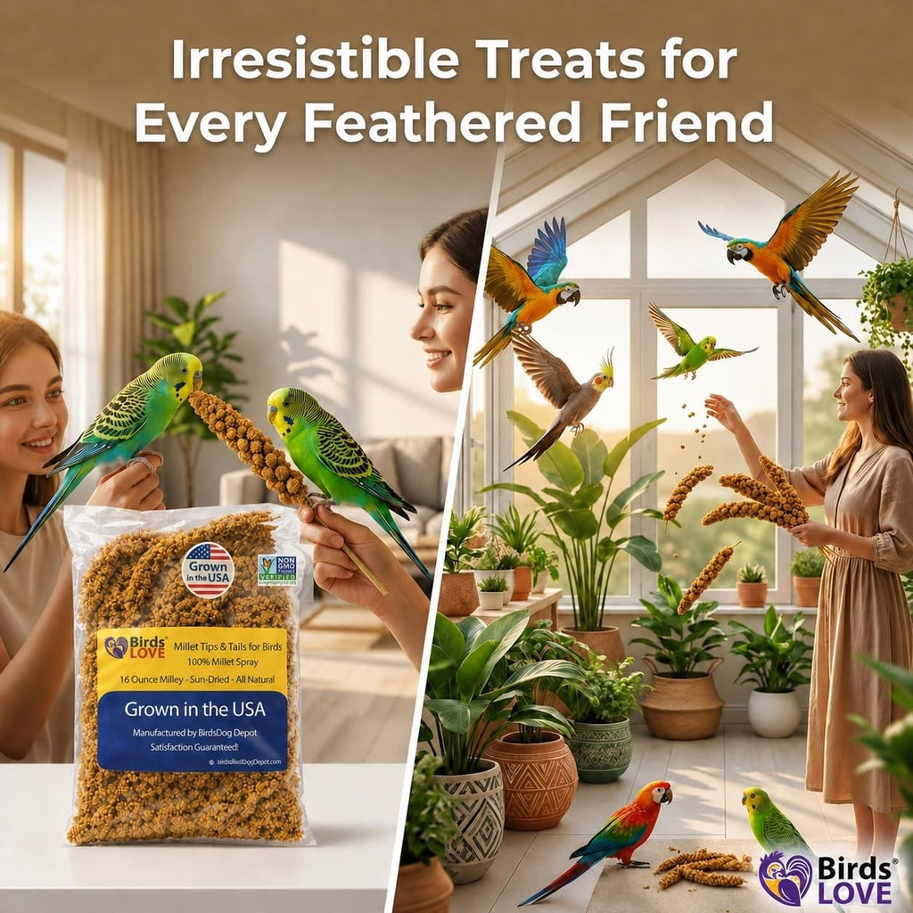 Birds LOVE bite sized millet treat for budgies