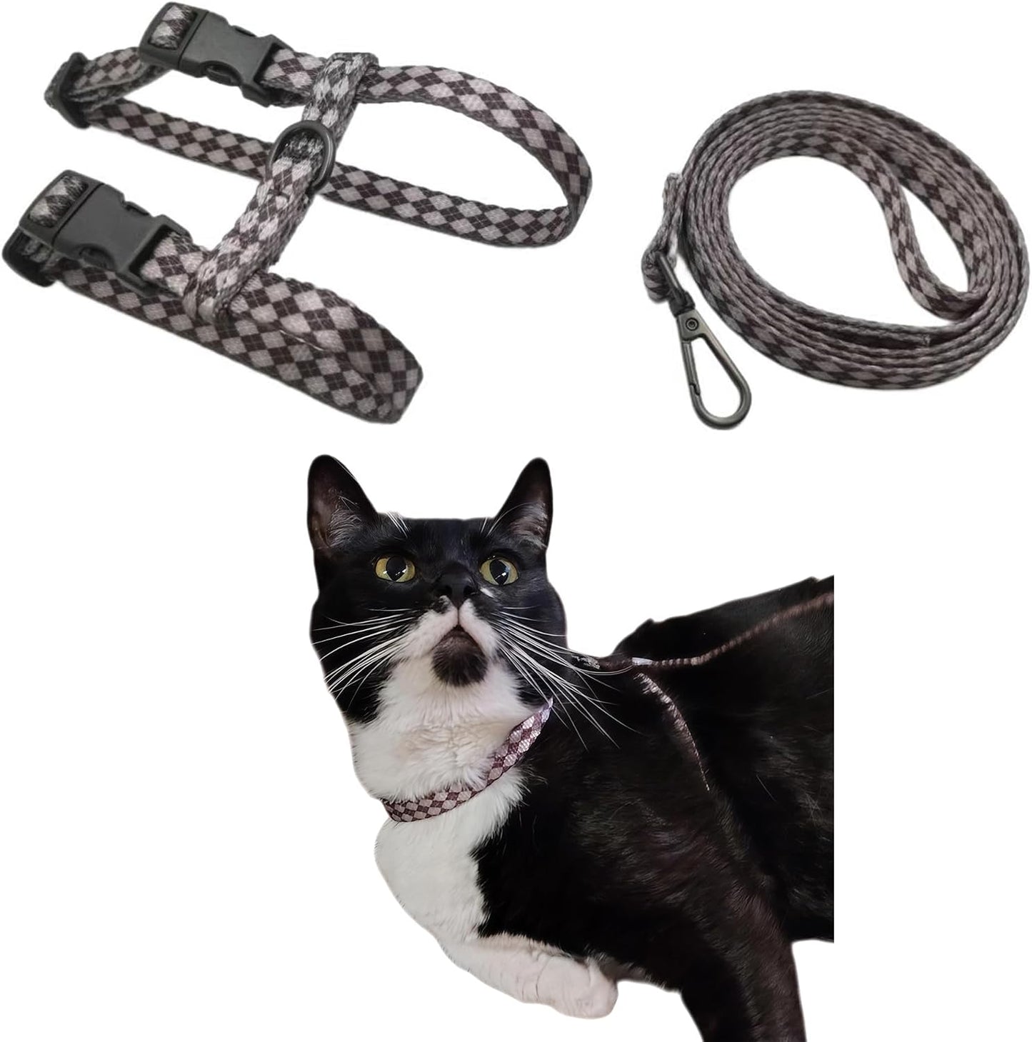 Muejjur Cat Harness and Leash Set front view