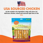 Canine Naturals packaging highlighting rawhide free benefits