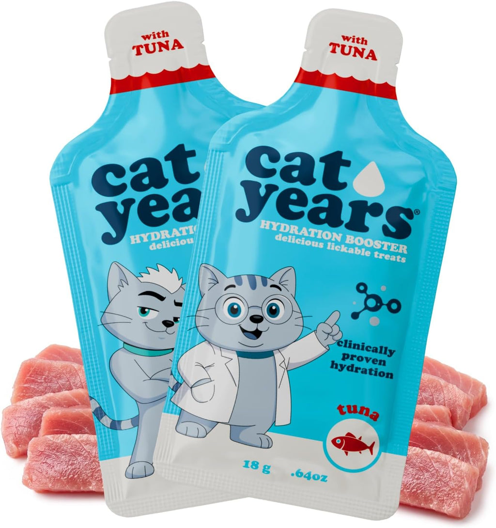 Cat Years Hydration Booster, Lickable Treat, Chicken & Tuna 28-Day Supply - Image 10