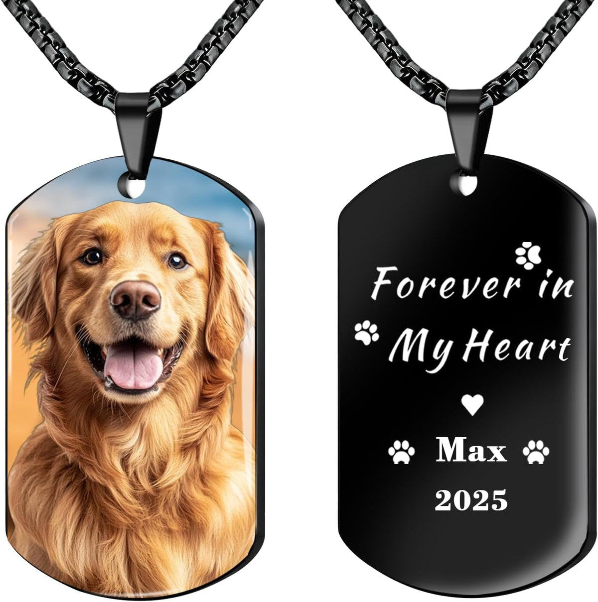 QYH Custom Cat Ashes Necklace - Memorial Pet Urn Necklaces for Dogs Cat Ashes with Picture & Name, Jewelry for Dogs Ashes Personalized Customized Gifts for Pet Lover (Message) - Image 10