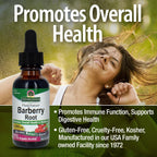 Bio-Chelated cold extraction barberry root fluid extract dropper bottle details