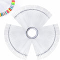 Azurebeauty 150 Pieces Clear Nail Color Sticks front view with metal ring