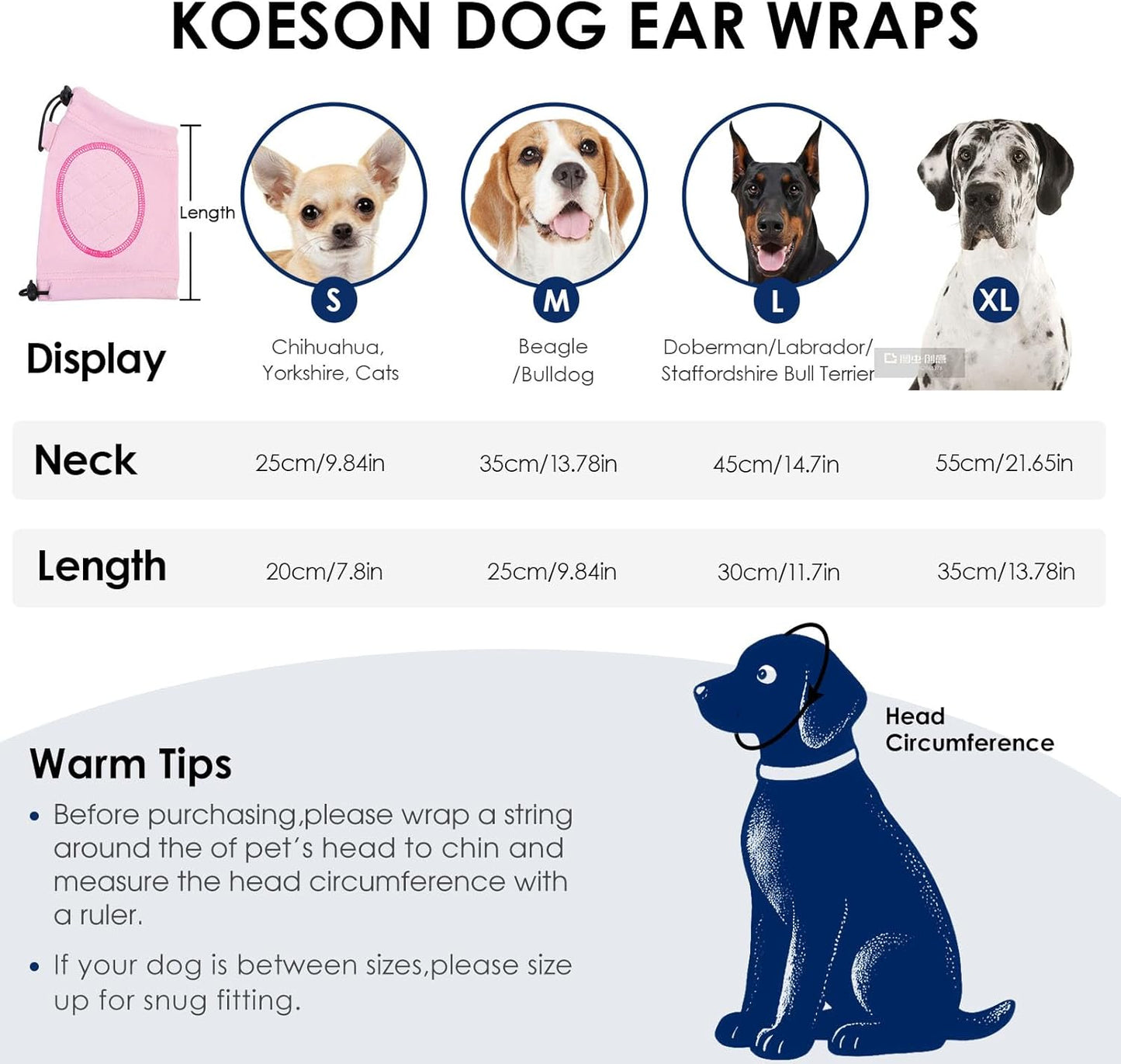Breathable pink dog hoodie snood keeping long ears clean during meals