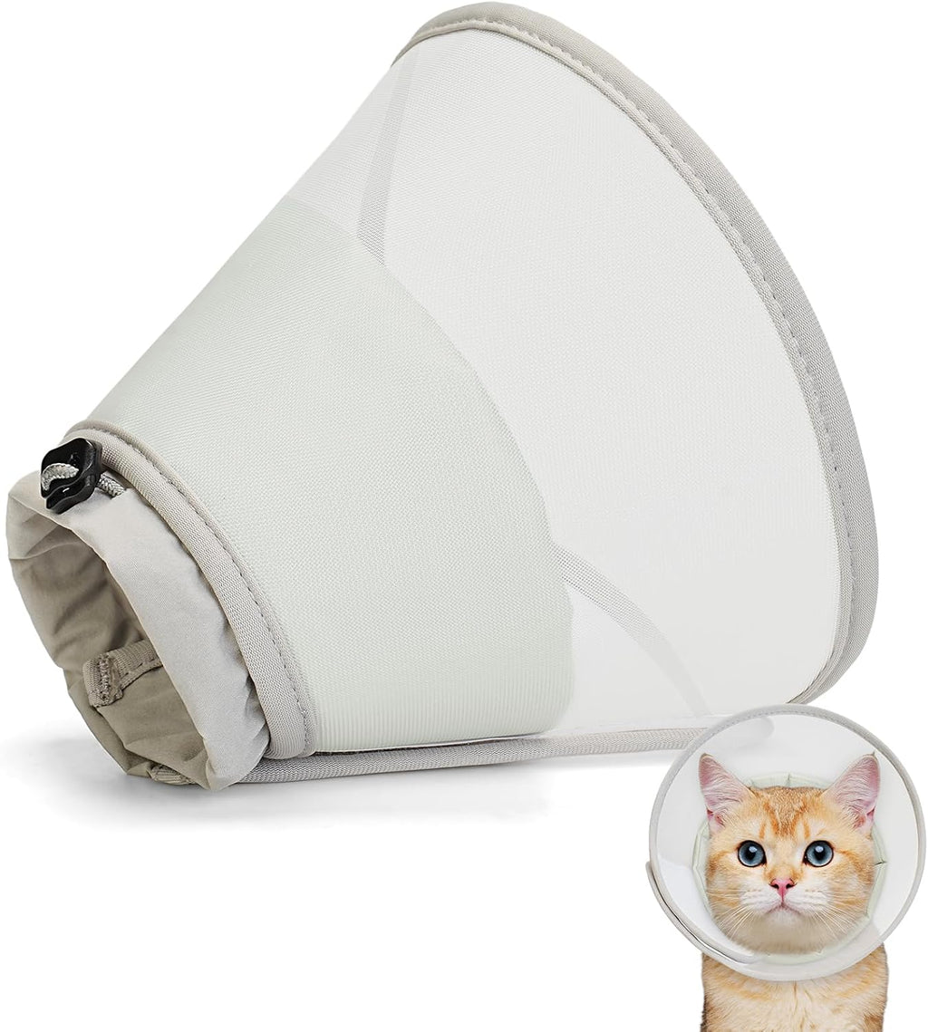 Packaging details and medium sizing specifications for the authentic imported cat cone
