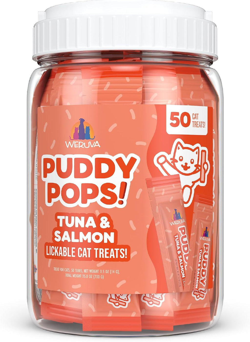 Weruva Puddy Pops, Chicken and Pumpkin Lickable Cat Treats, 0.5oz Tube, Pack of 5 - Image 11