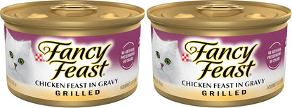 Purina Fancy Feast Grilled Wet Cat Food Chicken Feast in Wet Cat Food Gravy - (Pack of 24) 3 oz. Cans - Image 10