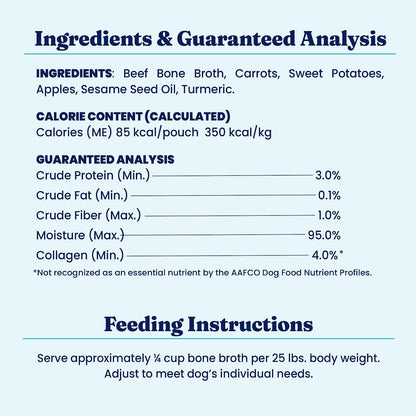 Solid Gold Beef Bone Broth for Dogs - Limited Ingredient Bone Broth Dog Food Toppers for Picky Eaters with Collagen & Superfoods - Dog Gravy Topper for Dry Food - Gut Health & Hydration - 12 Pack - Image 10