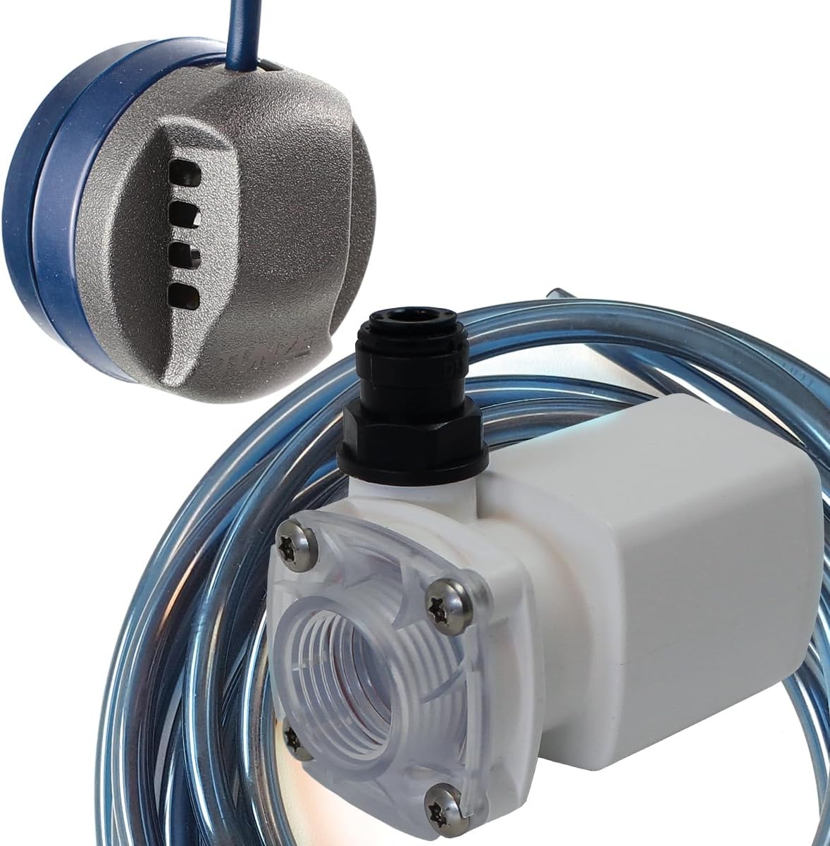 Tunze Osmolator 3 automatic aquarium top off system showing front view of the optical sensor housing and high jet pump.