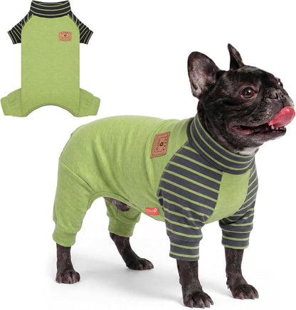 KYEESE Dog Coats Turtleneck Stretchy Pet Pjs Dog Sweater Super Soft Warm Material Dogs Pajamas with Bowtie Dog Onesie for Small Dogs Cold Weather Coat, Pink,L - Image 14