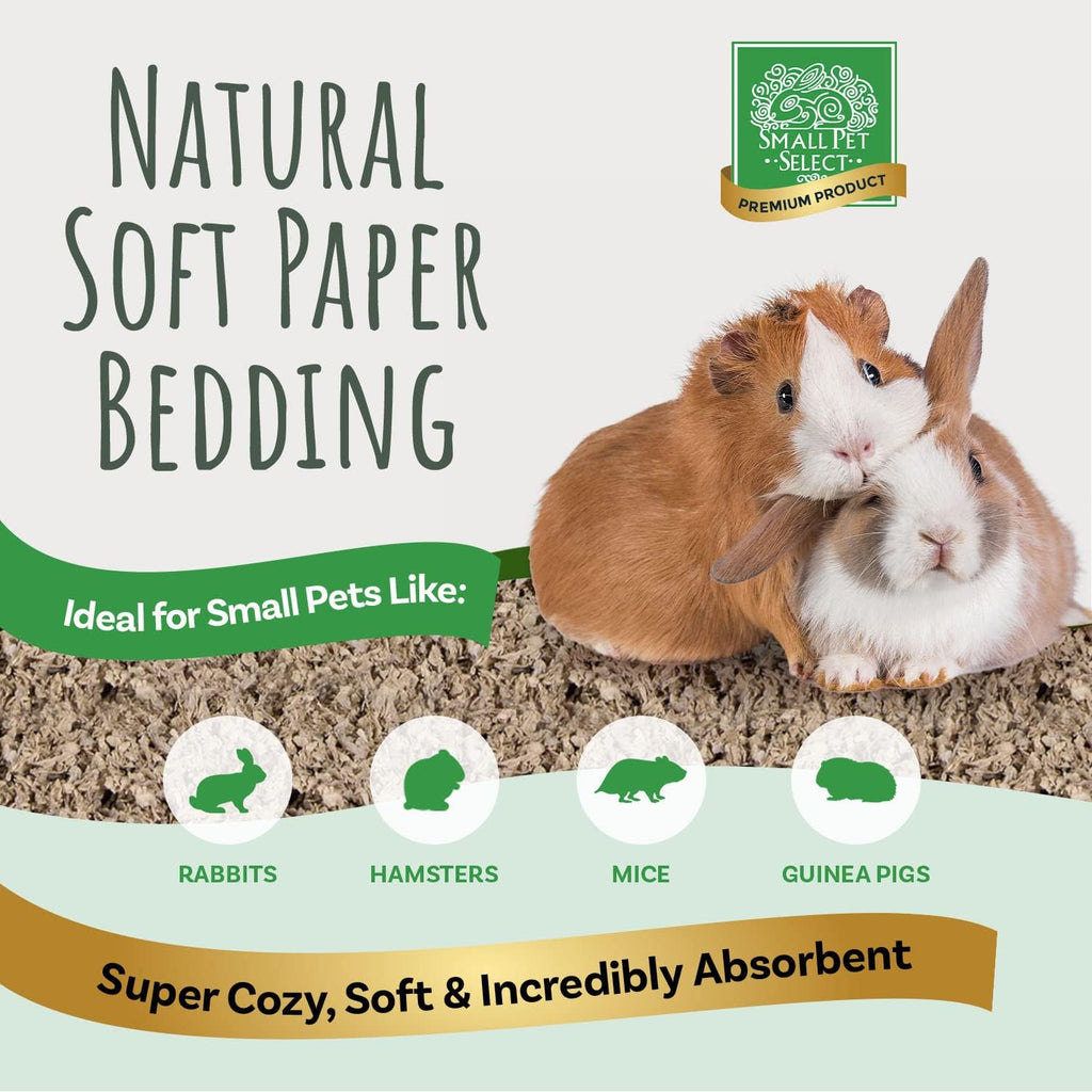 Small Pet Select unbleached paper bedding bag packaging details
