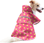 NACOCO Large Dog Raincoat Adjustable Pet Water Proof Clothes Lightweight Rain Jacket Poncho Hoodies with Strip Reflective (XL, Pink) - Image 10