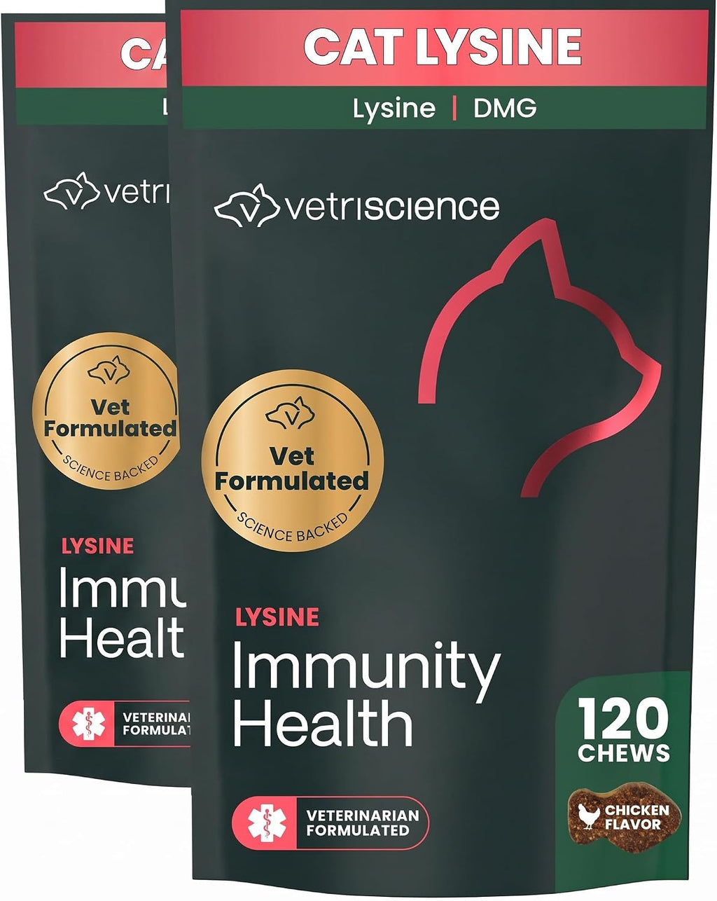 VetriScience Lysine Immunity Health Chews, Chicken, 120 Count - Image 10