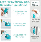 Small dog drinking from the LumoLeaf foldable leaf water dispenser
