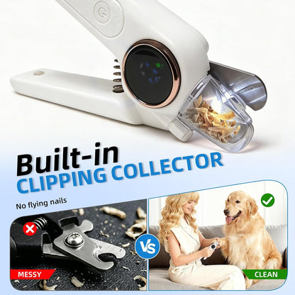 Close up of Vtopvmax nail trimmer grinding head and clipper