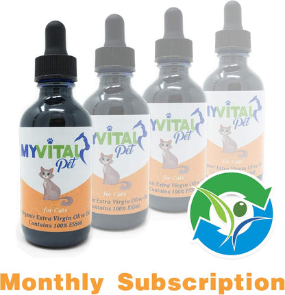 Close up of MyVitalPet ESS60 pet supplement label