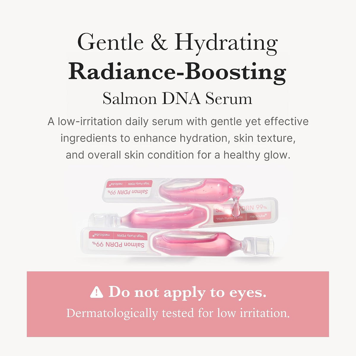 Medicube PDRN Pink One Day Serum ingredient highlights