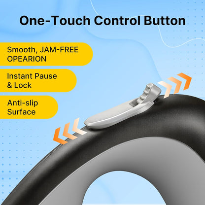 Petsuper dog leash showing 360 degree tangle free mechanism