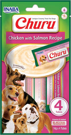 INABA Churu Meal Topper for Dogs, Complete & Balanced, Creamy, Lickable Pure Dog Food Topper, 0.5 Ounce Tube, 20 Tubes (4 per Pack), 5 Flavor Variety - Image 14