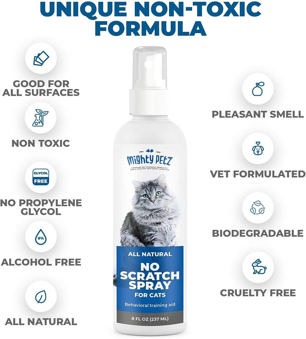 Close up of spray nozzle and cap on Mighty Petz bottle