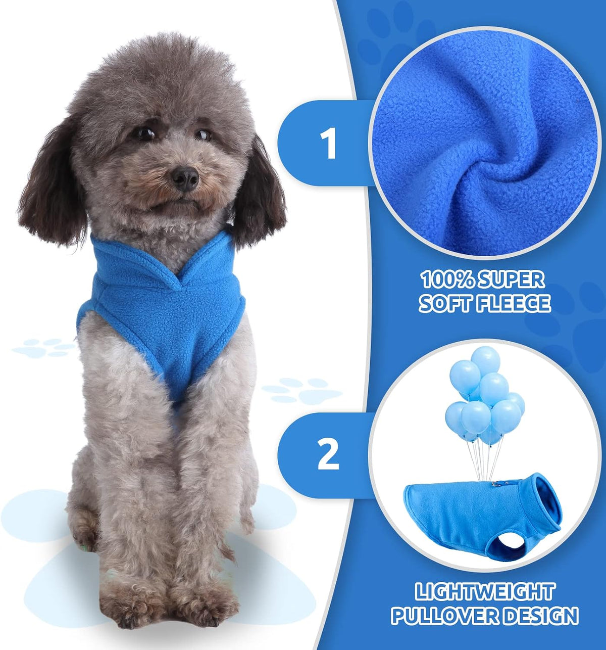Premium quality fleece material texture on PETCARE pet costume