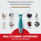 Elemsy pet hair scraper cleaning a fabric couch