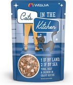 Weruva Cats in the Kitchen, Pantry Party Pouch Variety Pack in Gravy Cat Food, 3oz Pouch (Pack of 12) - Image 15