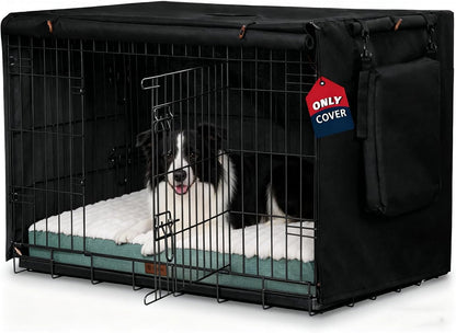 Dog Crate Cover 36 Inch, Heavy Duty Waterproof 600D Oxford Kennel Cover for Wire Cages with 1/2/3 Doors, Privacy Pet Cover with Storage Bag - Machine Washable, Indoor/Outdoor,Gray - Image 10