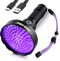 Grace Marci 128 LED UV Flashlight front view highlighting the wide ultraviolet bulb head.